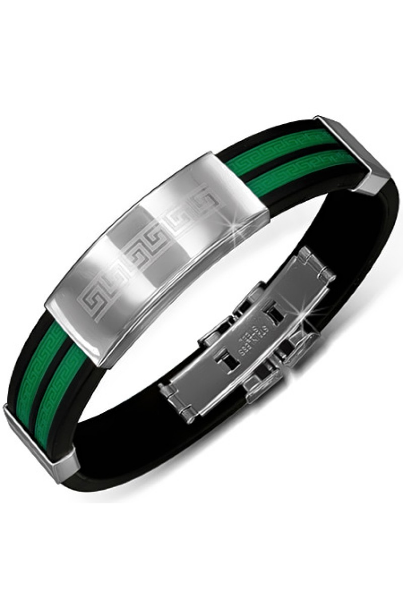 Unisex apyrankė su plieno dekoracija